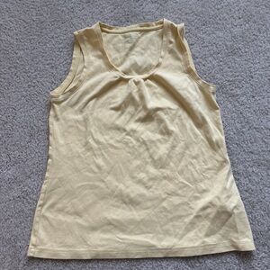 Women's LL Bean Yellow Tank Top